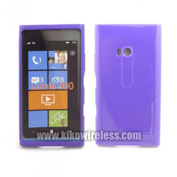 Wholesale TPU Gel Case for Nokia Lumia 900 (Purple)
